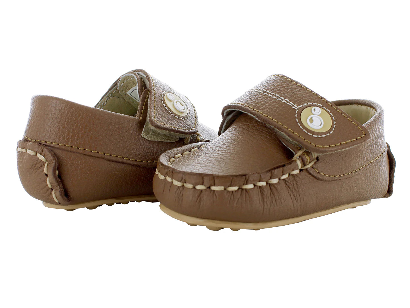 Zapatos Mocasines Miniburbujas Camel para Niño