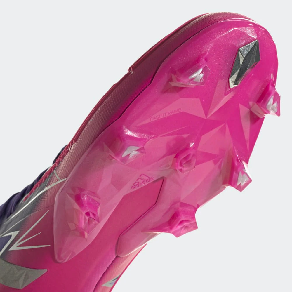 adidas Predator Edge1 FG Low Firm Ground Boots Team College Purple Silver Metallic Team Shock Pink