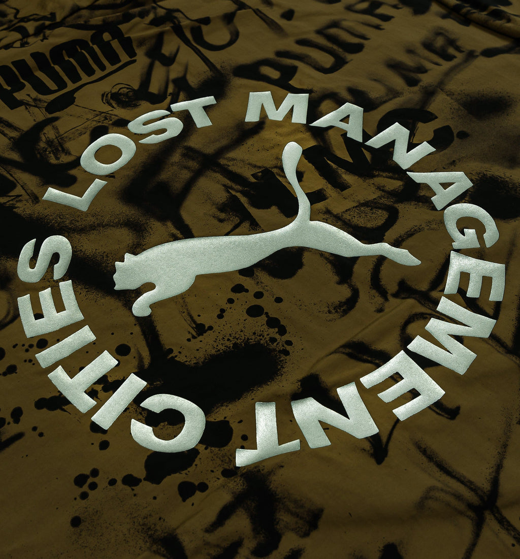 Lost Management Cities Olive Mens Jacket Olive Black