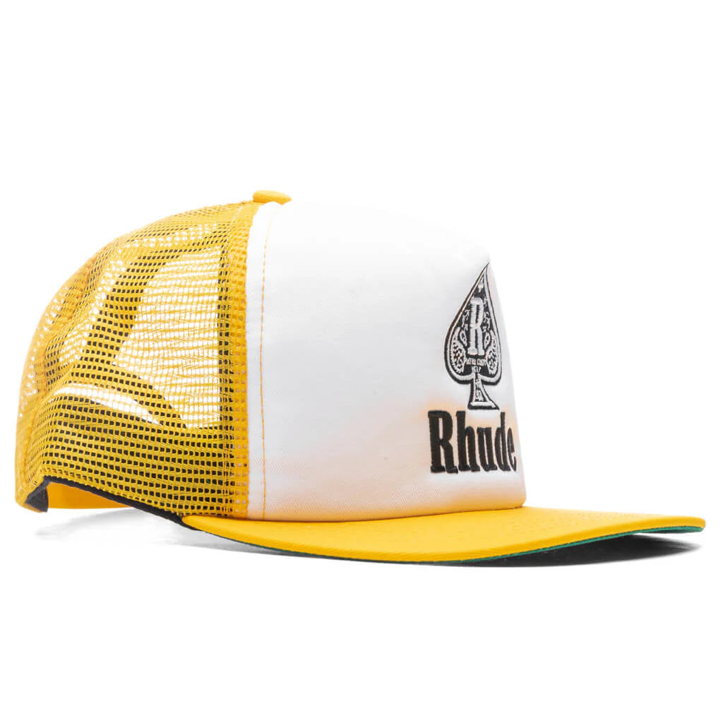 Spade Trucker Yellow White