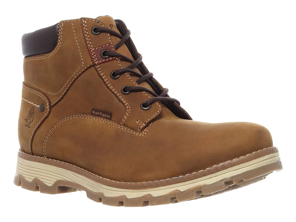 Botas Casuales de Piel Hush Puppies Color Tan para Hombre