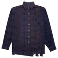 Flannel Shirt 7 Cuts Shirt Over Dye Purple