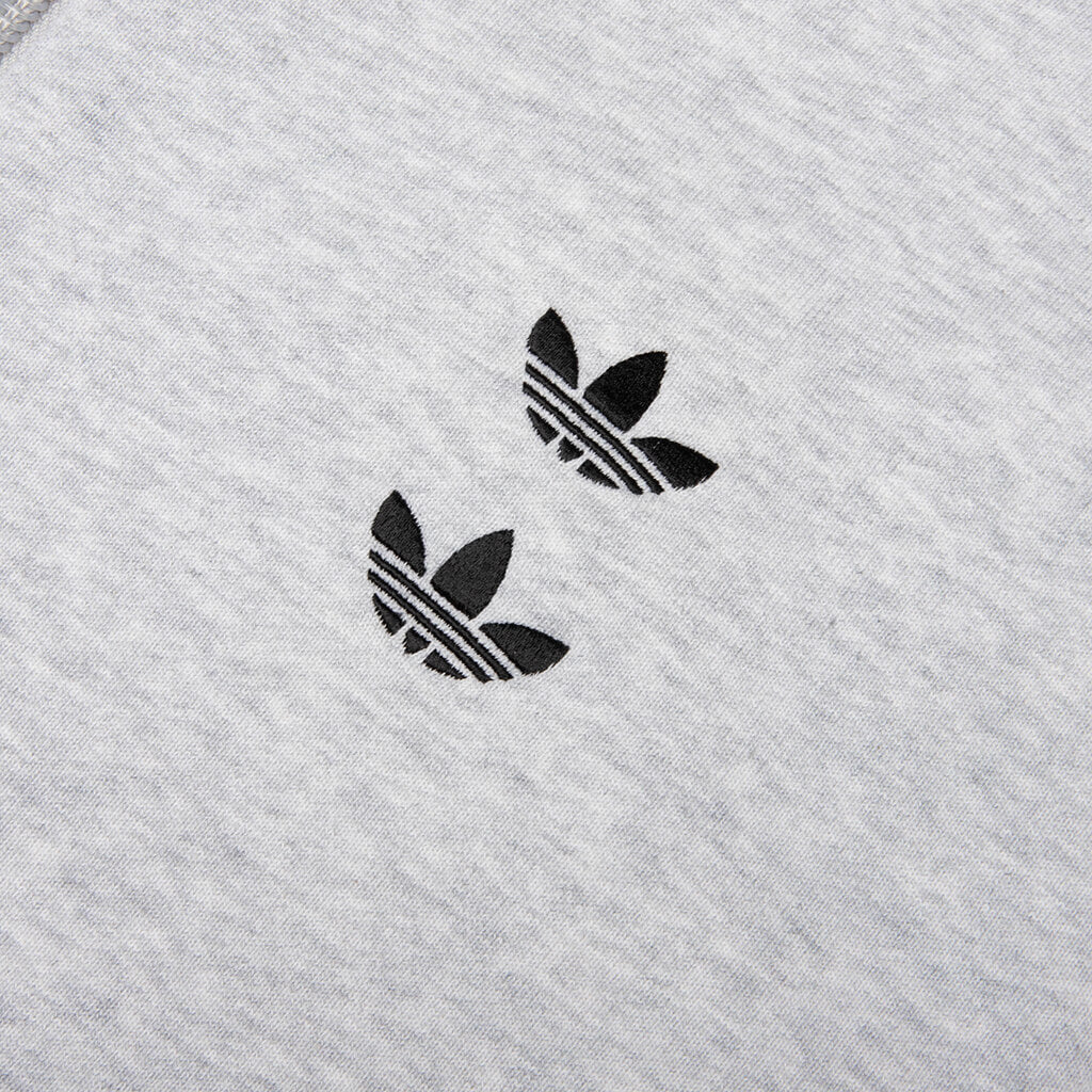 adidas Originals x Willy Chavarria Full Zip Logo Hoodie Light Grey Heather