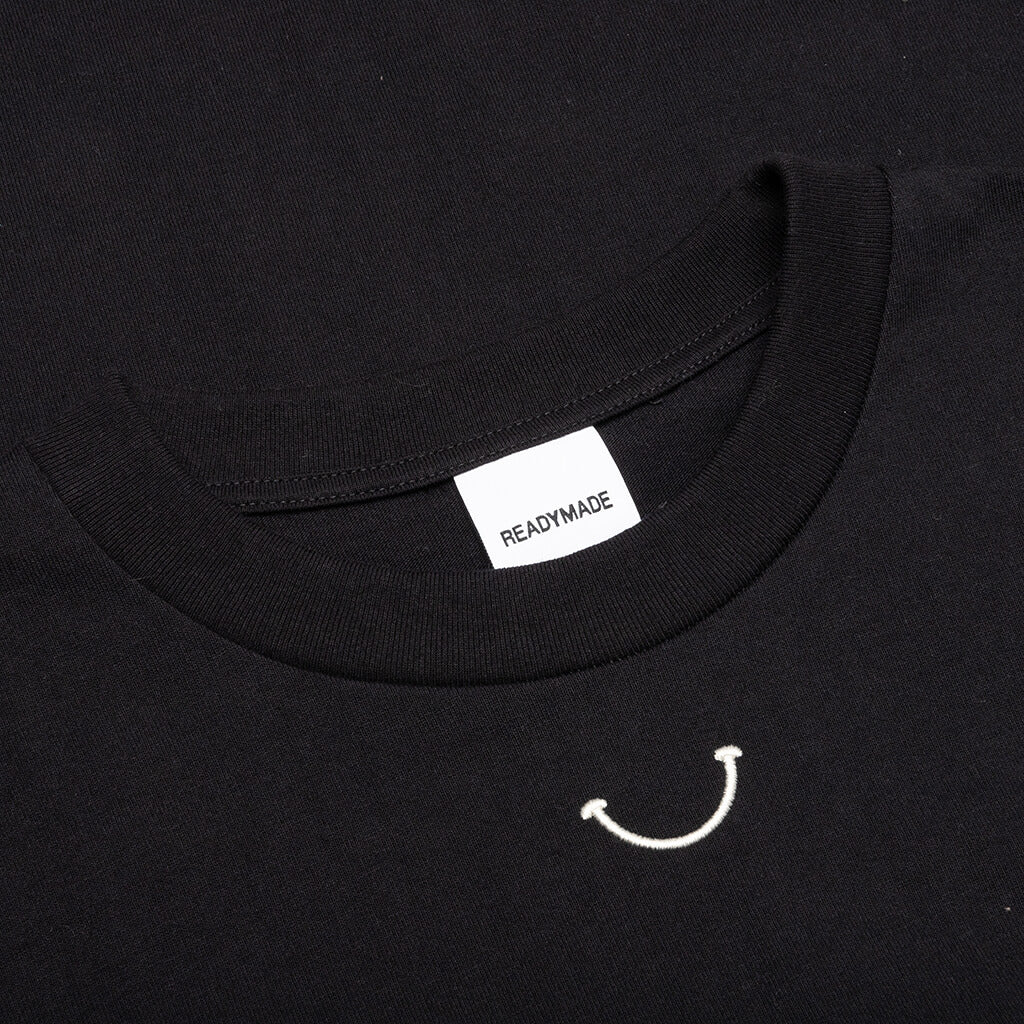 Smile S S T Shirt Black