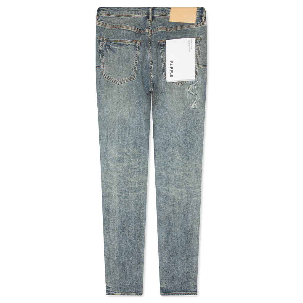P001 Vintage Repair Denim Pants Light Indigo