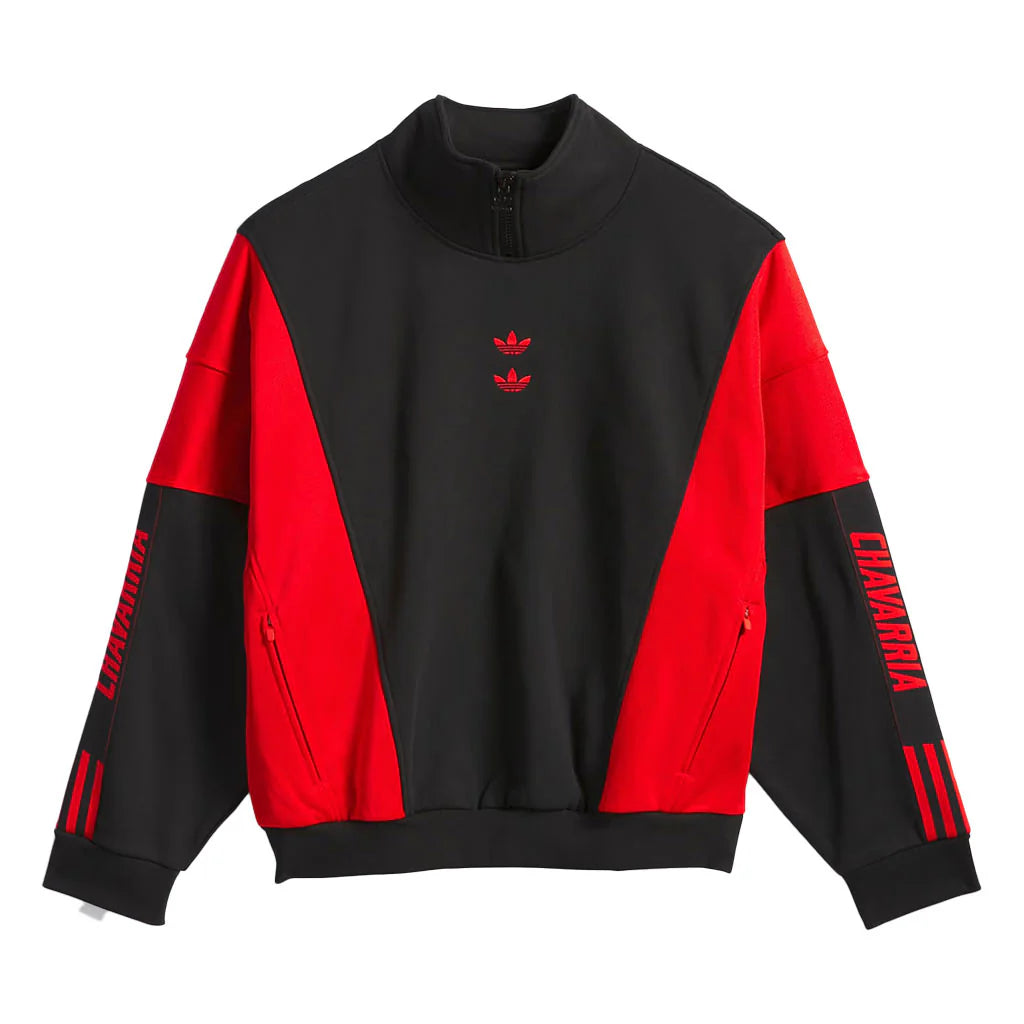 Adidas Originals x Willy Chavarria Watsonville Mockneck Sweater Black Red