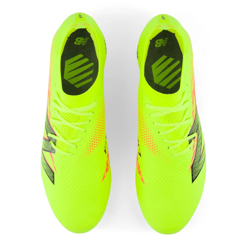 New Balance Furon V8 Elite FG Firm Ground Soccer Cleats Hi lite with Energy Red