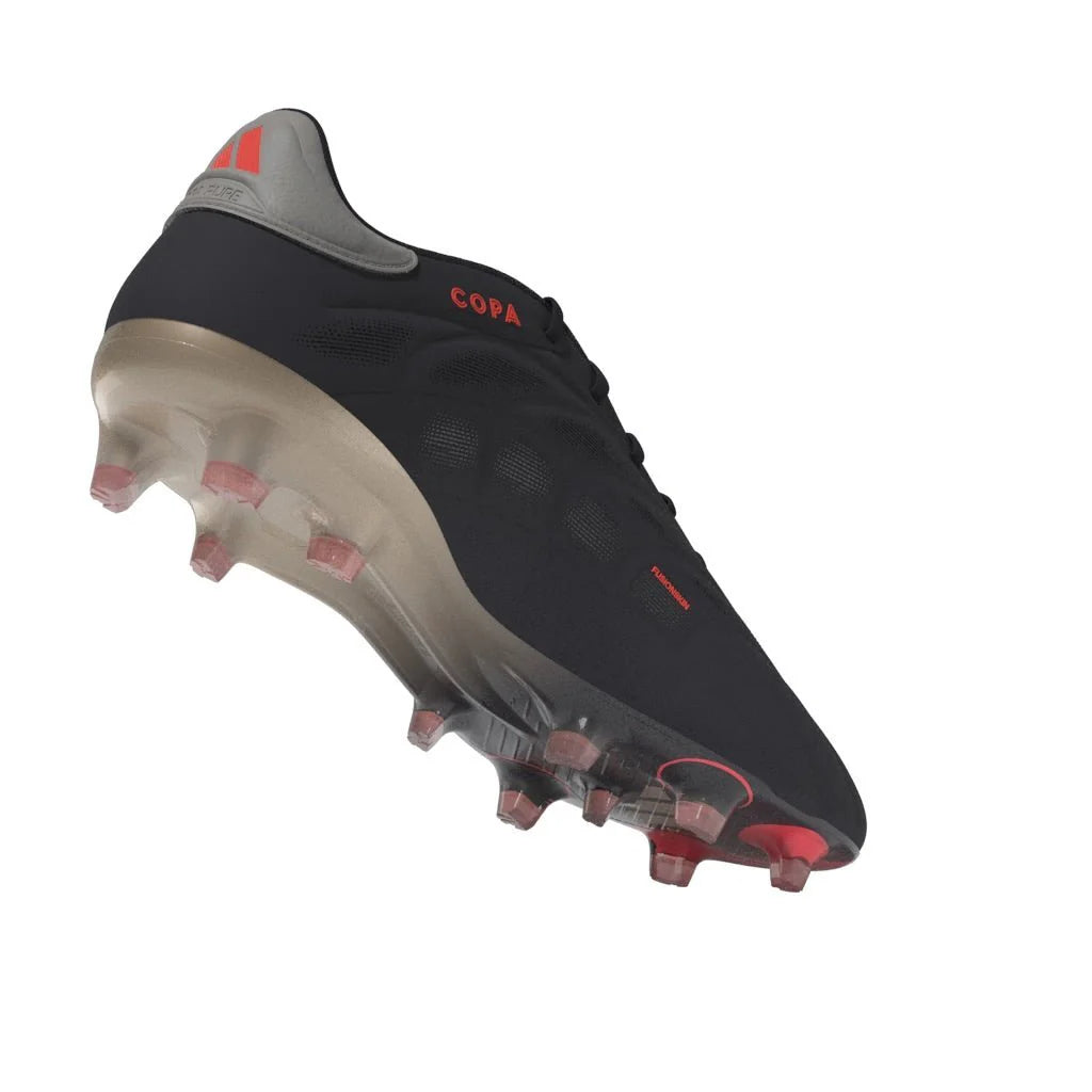 adidas Copa Pure 2 Elite Firm Ground Soccer Cleats Black Platin Metallic Turbo