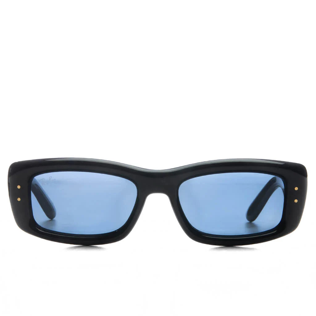 Ray Ban x AAP Rocky Kiliane Puffer Black Frame Blue Lens