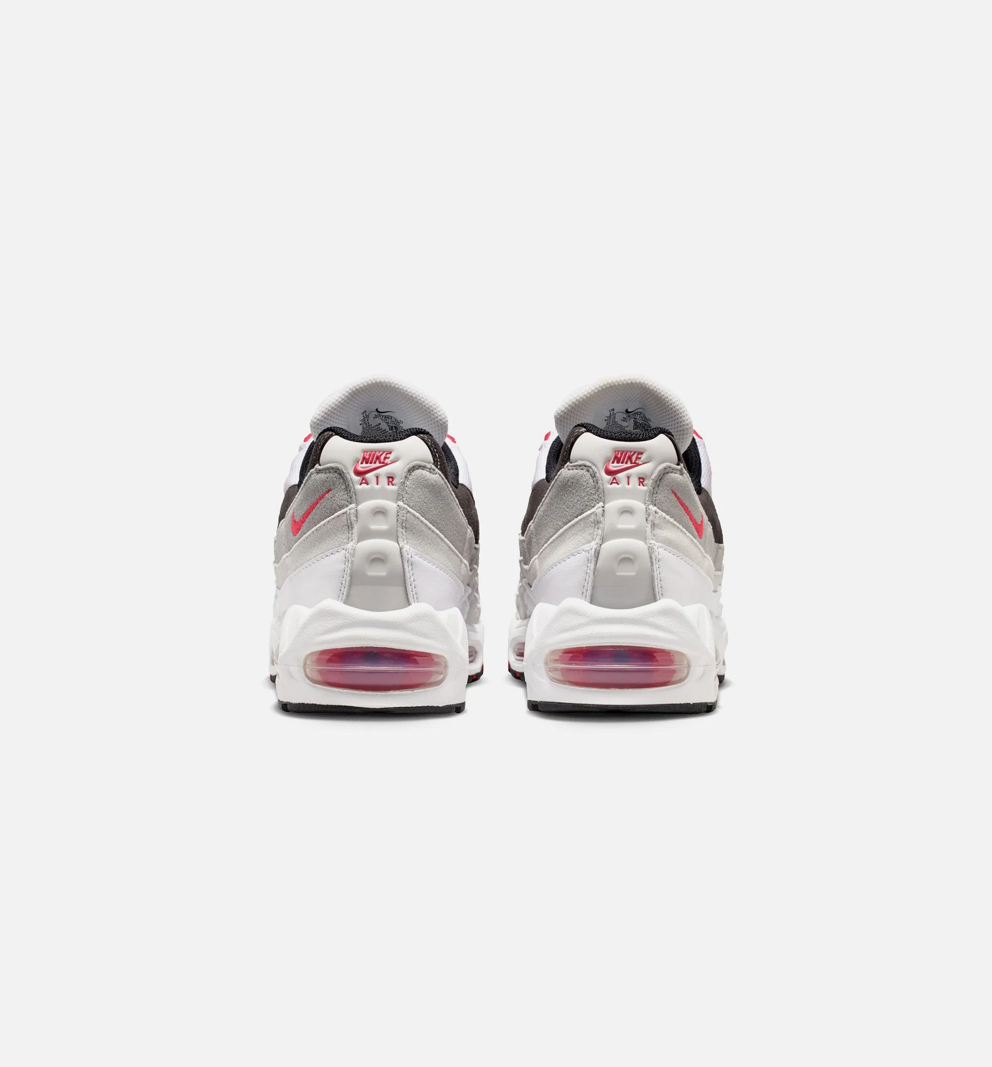 Air Max 95 Big Bubble Comet Red Mens Lifestyle Shoe White Comet Red Nuetral Grey Medium Grey Black