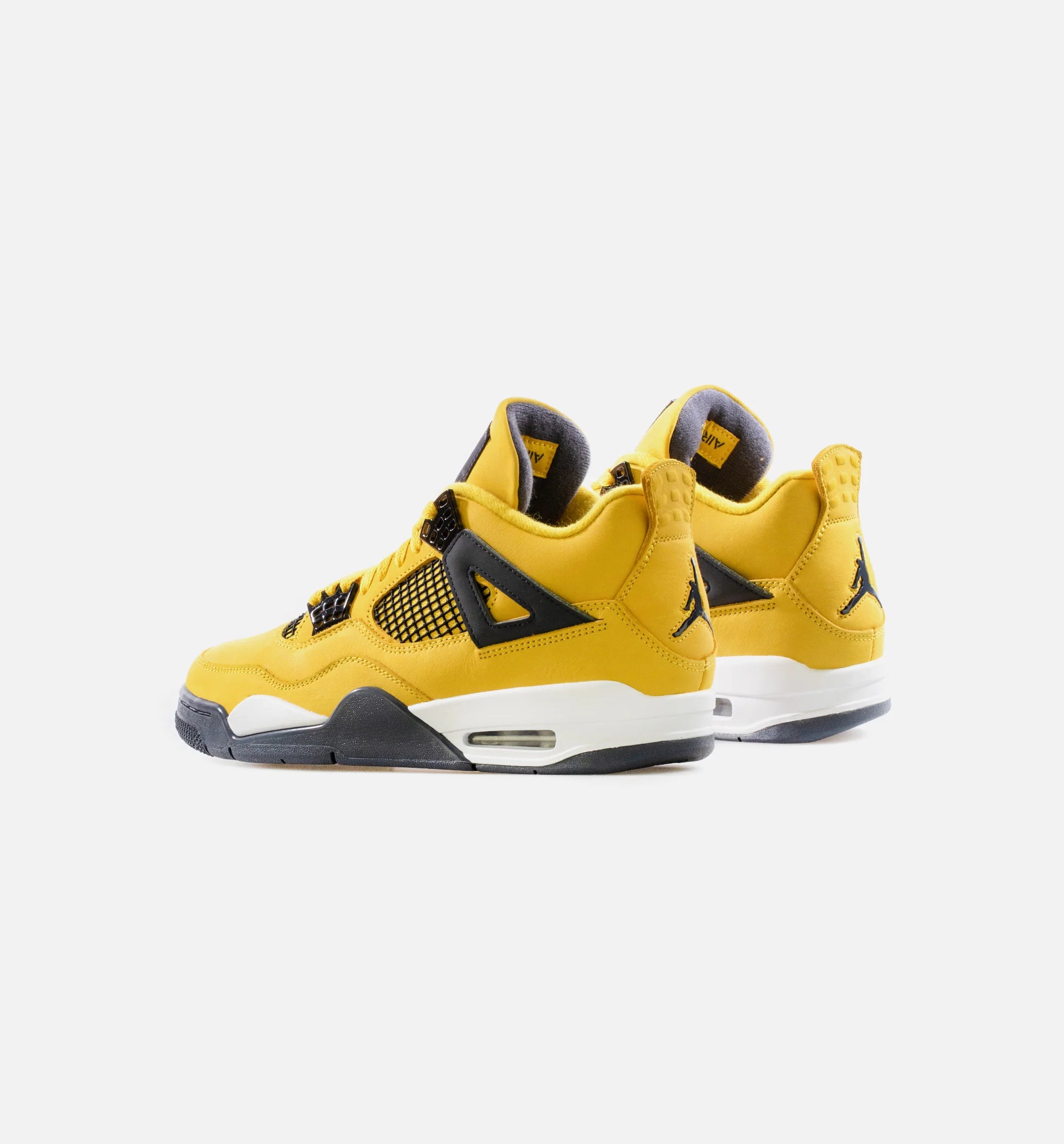 Air Jordan 4 Retro Lightning Mens Lifestyle Shoe Tour Yellow White Dark Blue Grey Limit One Per Customer