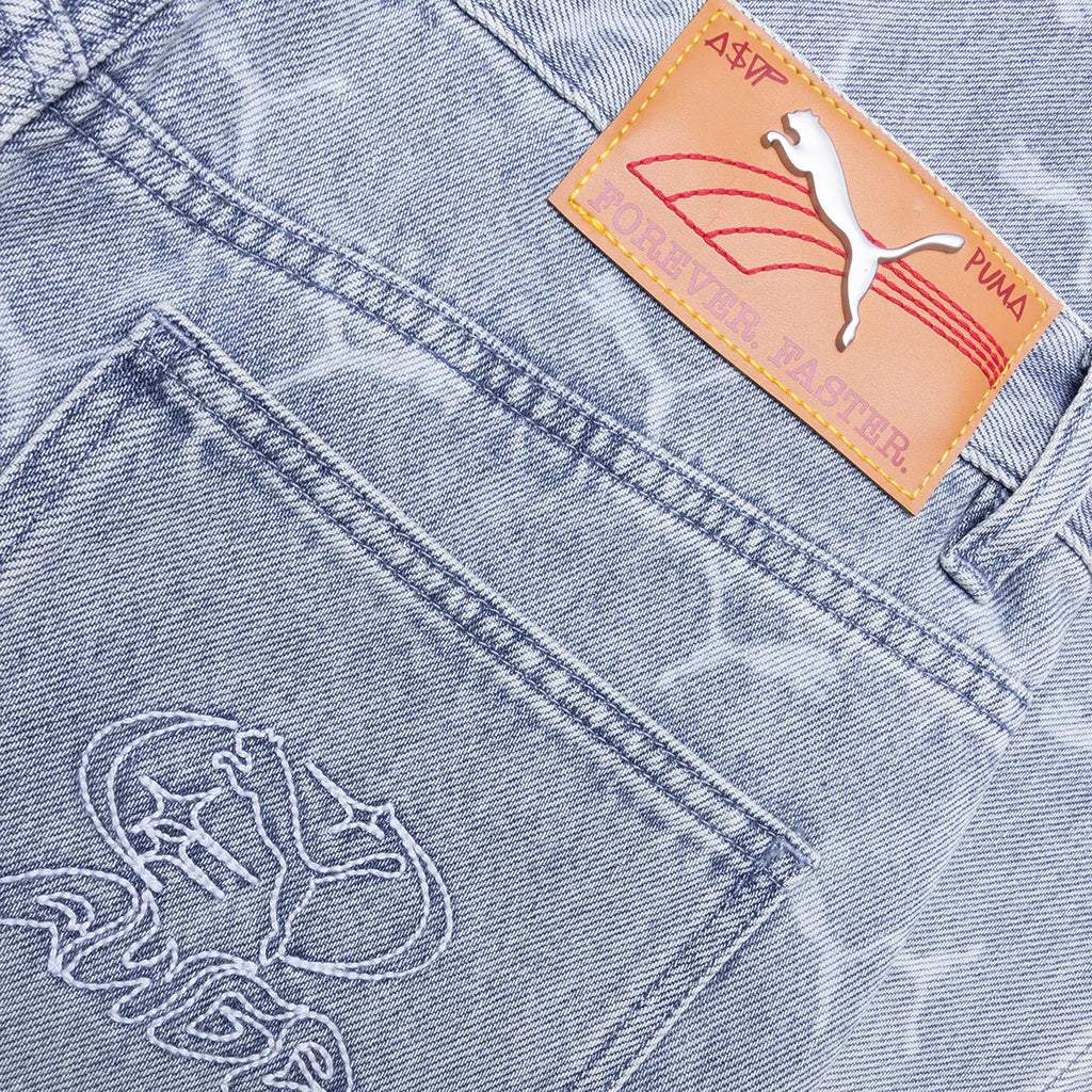Puma x AAP Rocky Laser Monogram Denim Faded Denim