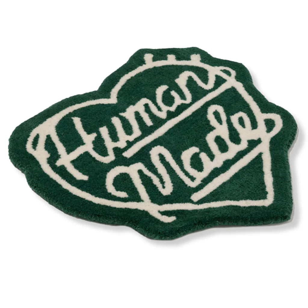 Heart Rug Medium Green