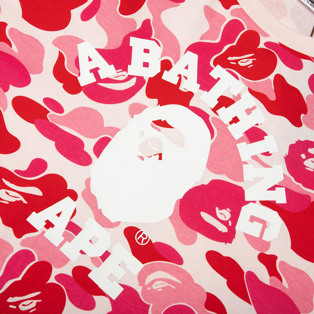 ABC Camo College L S Tee Pink