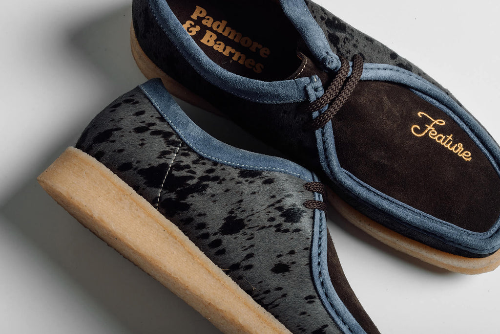 Feature x Padmore Barnes P204 Original Low Top Animal Grey Navy