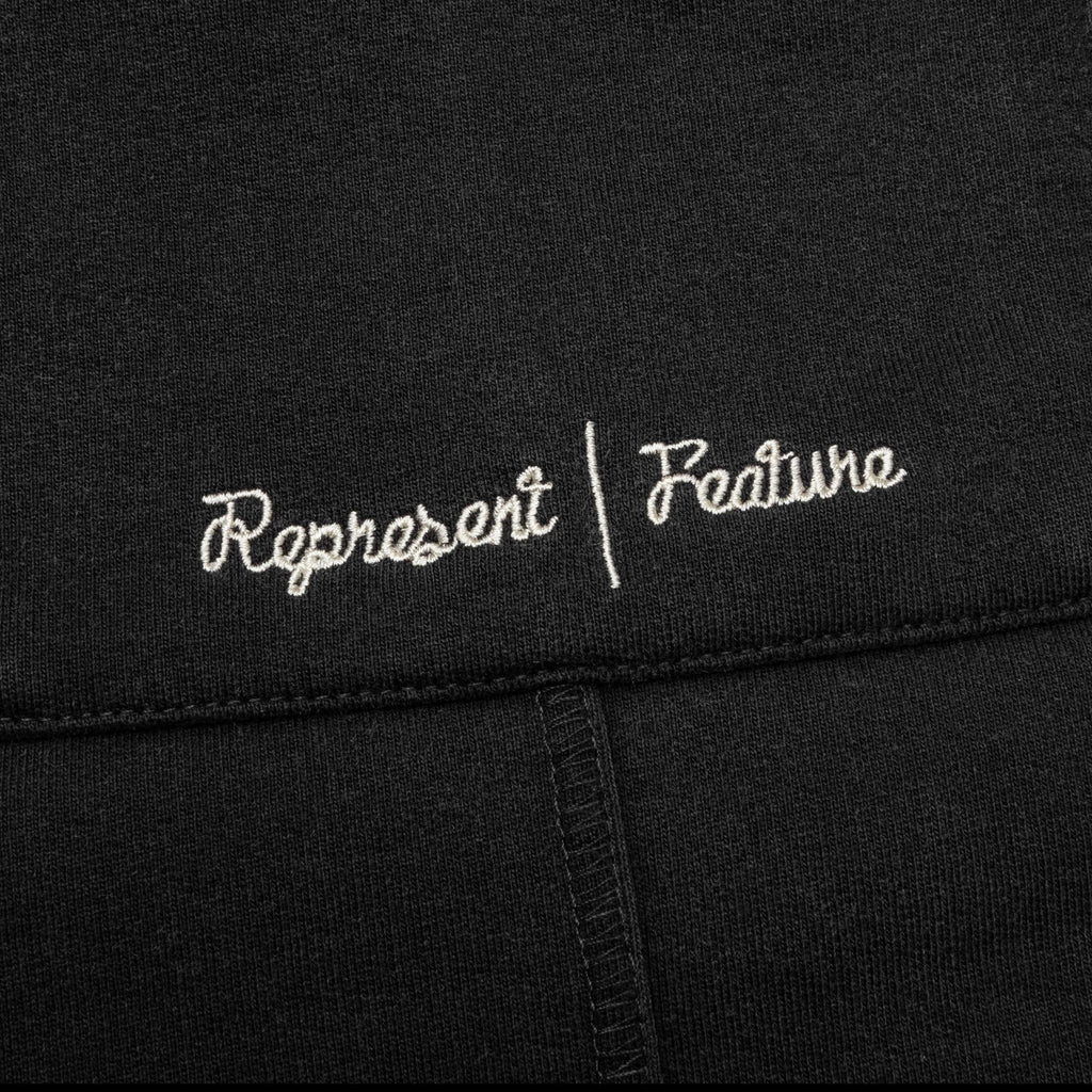 Feature x Represent Step Hem Sweatpants Stained Black