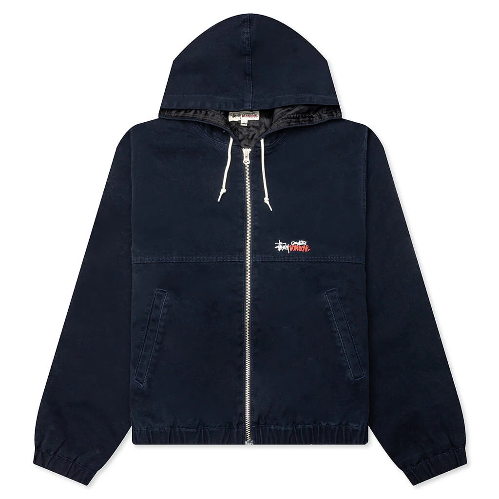Work Jacket Insulated Canvas Navy