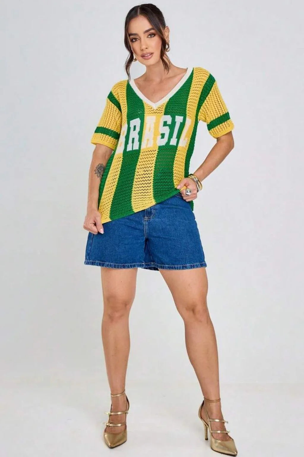 Blusa Brasil Tricot Copa do Mundo