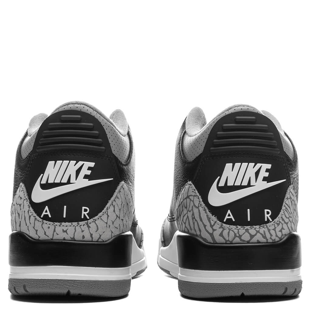 Air Jordan 3 Retro Black Cement Black Fire Red Cement Grey Summit White