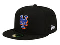Gorra New Era New York Mets Negro para Hombre