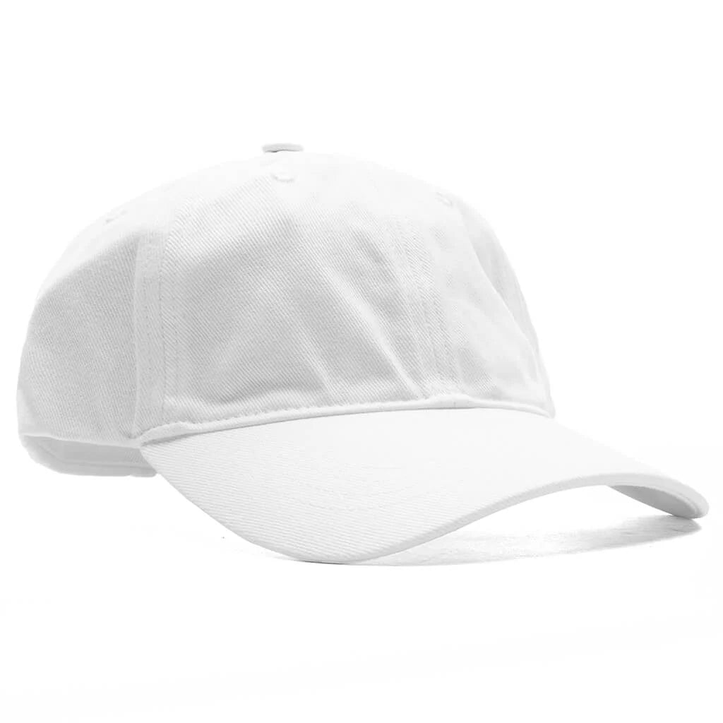 Embroidered Logo Baseball Cap White