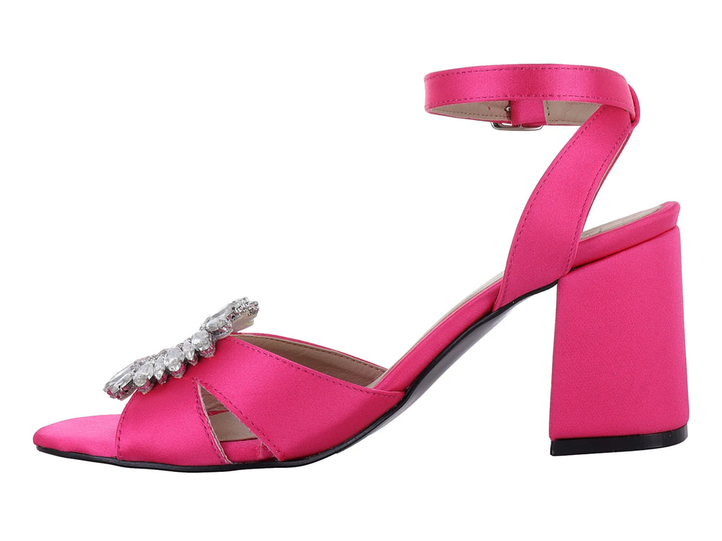 Sandalias de Tacón Luna Rosa Color Pitaya para Mujer