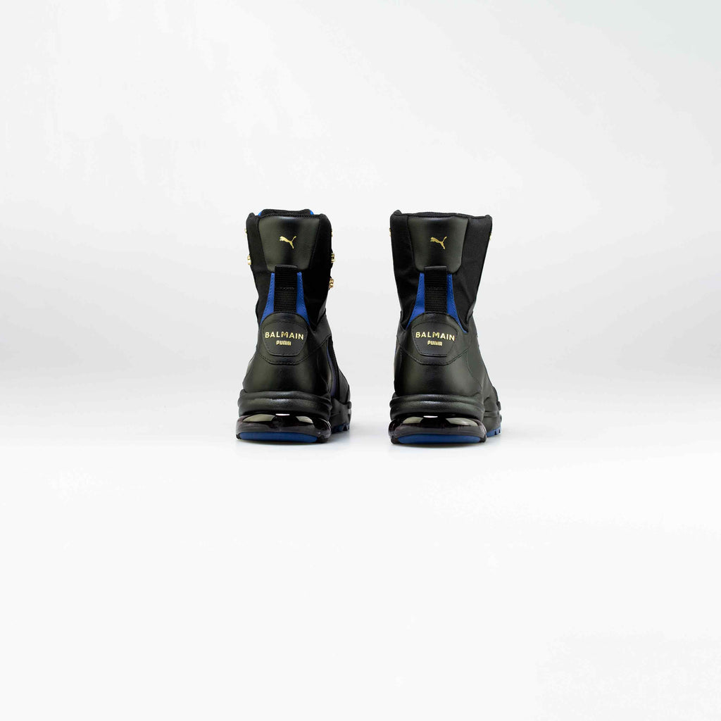 Balmain X Puma Cell Stellar Mid Mens Lifestyle Shoe Black Blue Gold
