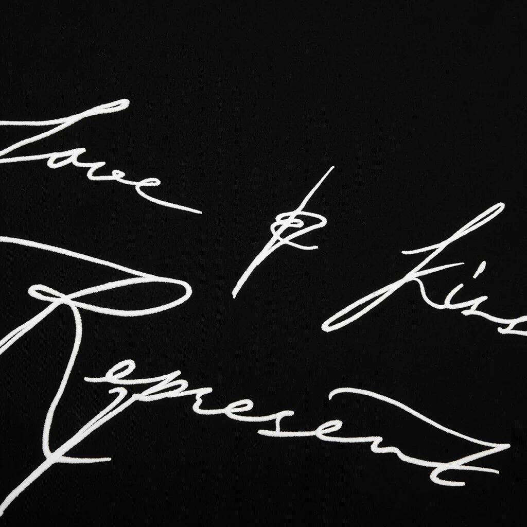 Love And Kisses Resort Shirt Jet Black