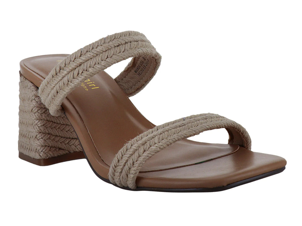 Sandalias Madden Girl Natural Raffia Beige para Mujer