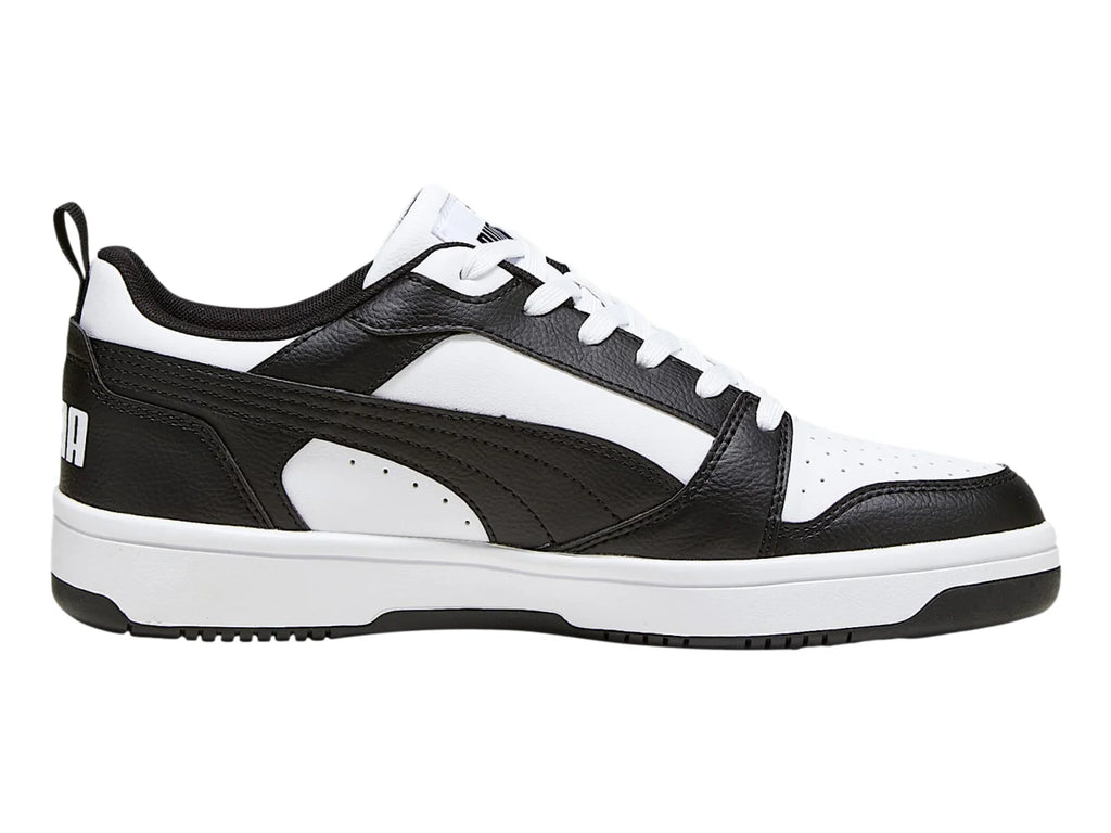 Tenis PUMA Rebound V6 Low Blanco y Negro para Mujer
