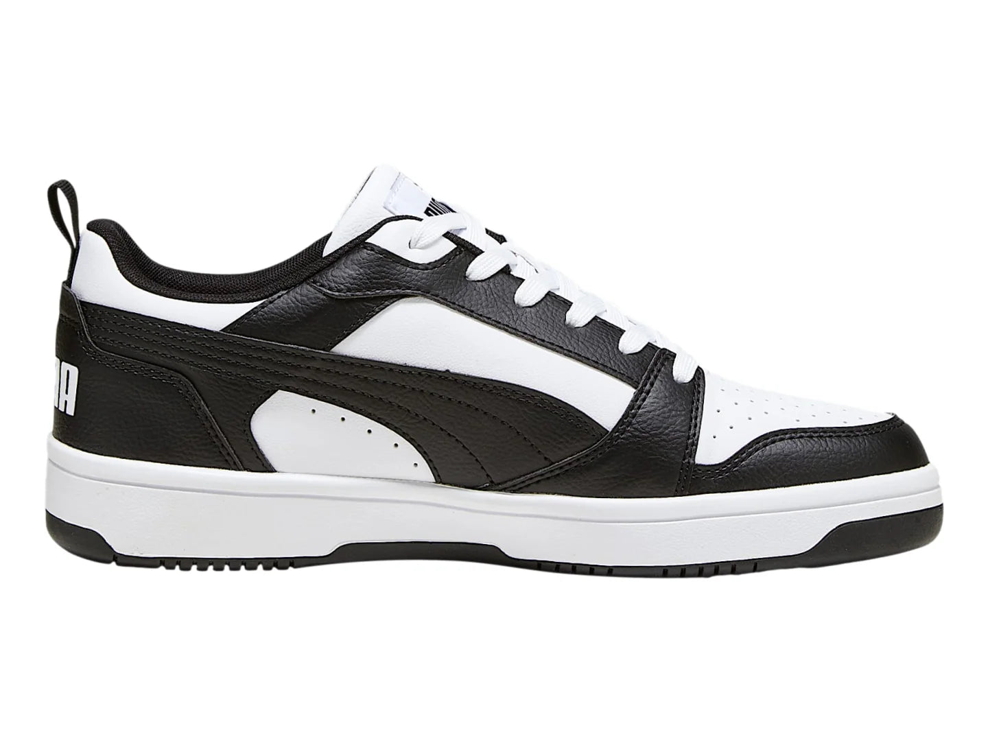 Tenis PUMA Rebound V6 Low Blanco y Negro para Mujer