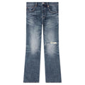 P004 1 Year Fade Flare Dark Indigo