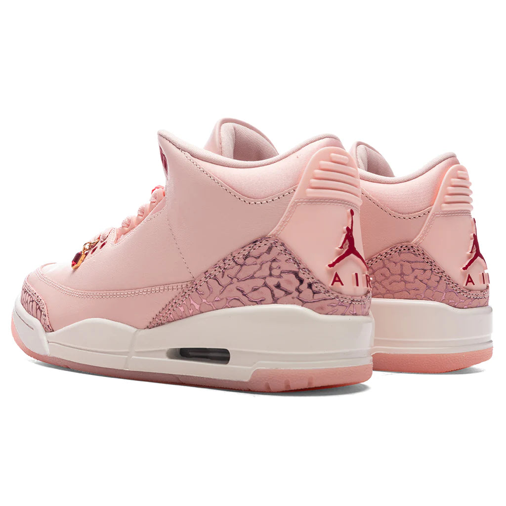 Womens Air Jordan 3 Retro Treat Yourself Washed Coral Gym Red Sail