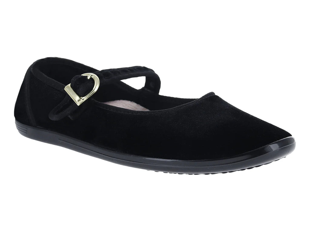Zapatos Flats Ballerinas Moleca Negro para Mujer