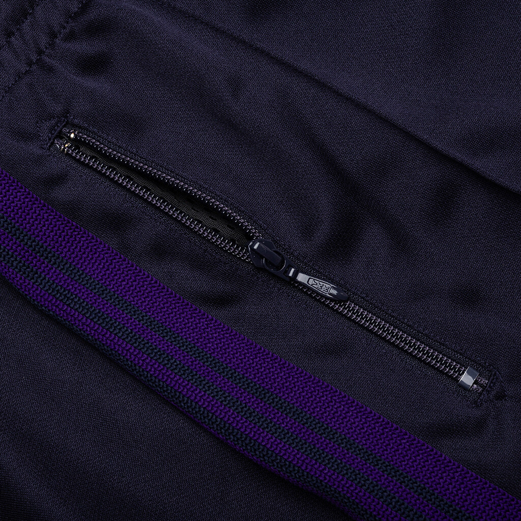 Narrow Track Pant Poly Smooth Navy