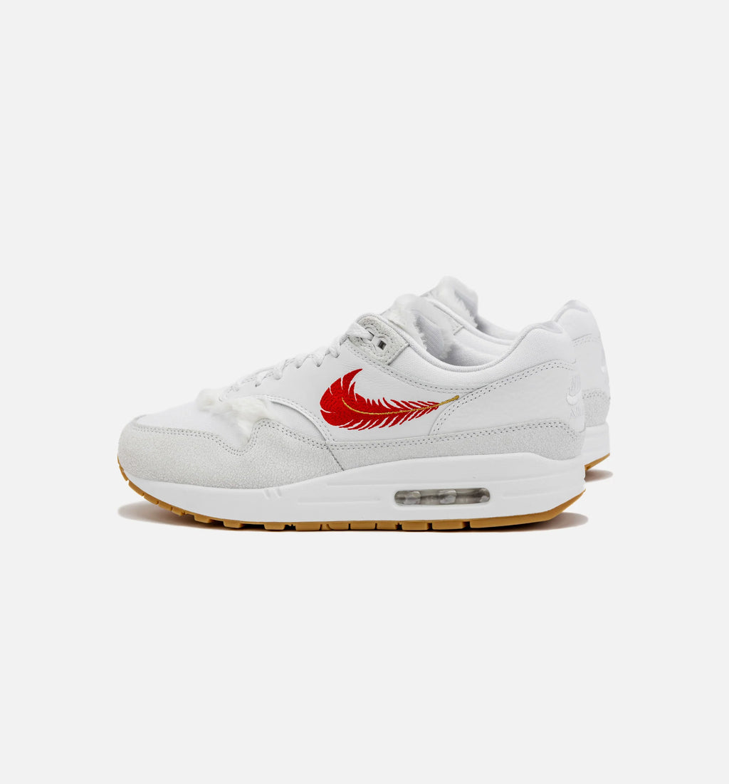Air Max 1 The Bay Mens Lifestyle Shoe White Red