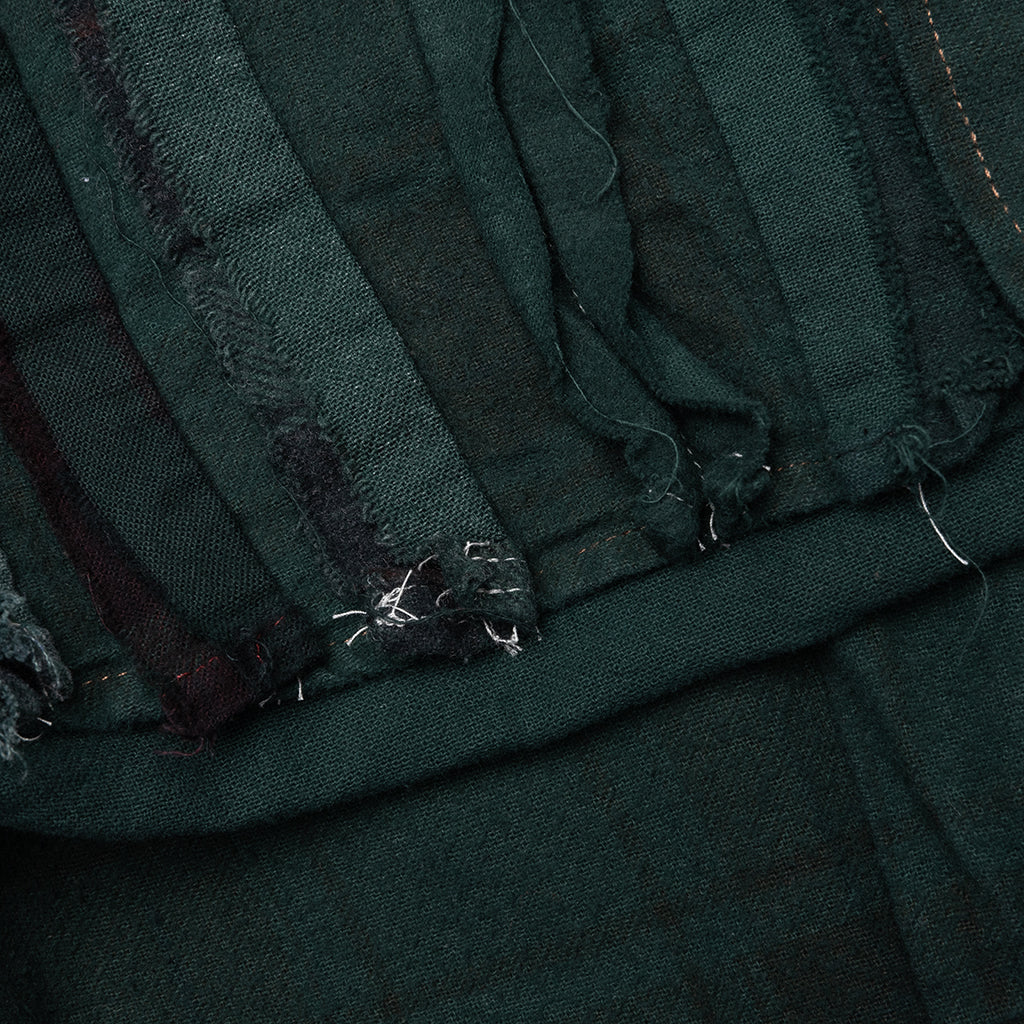 Over Dyed Ribbon Shirt Green