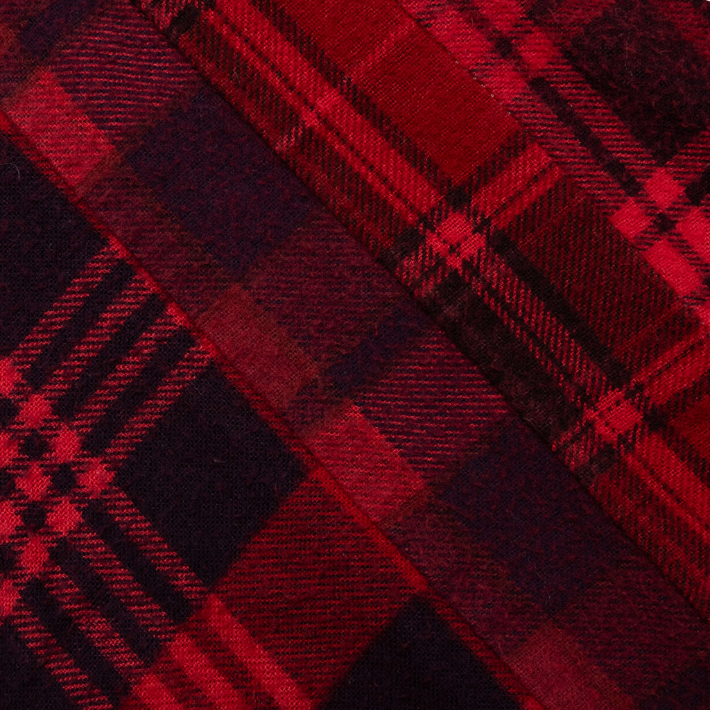 Flannel Shirt 7 Cuts Shirt Over Dye Red