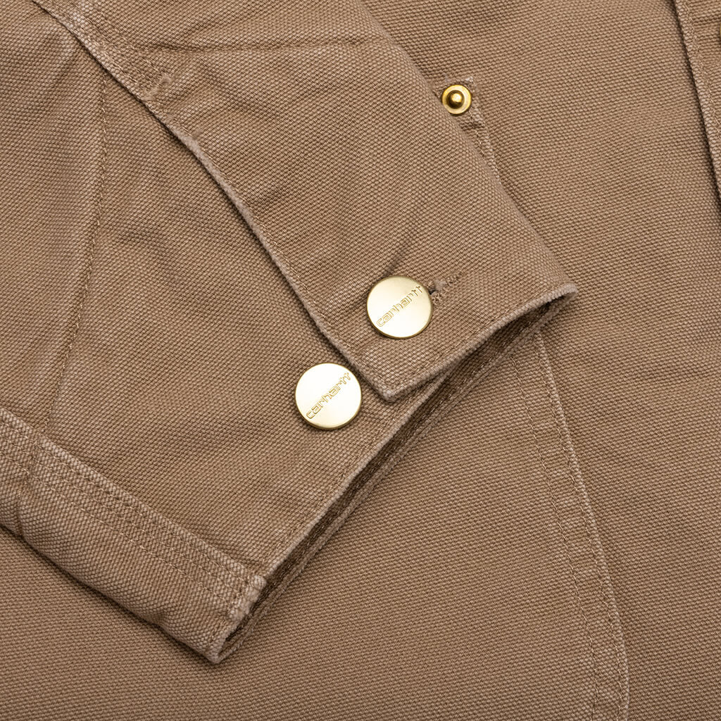 OG Chore Coat Aged Canvas Peanut Black