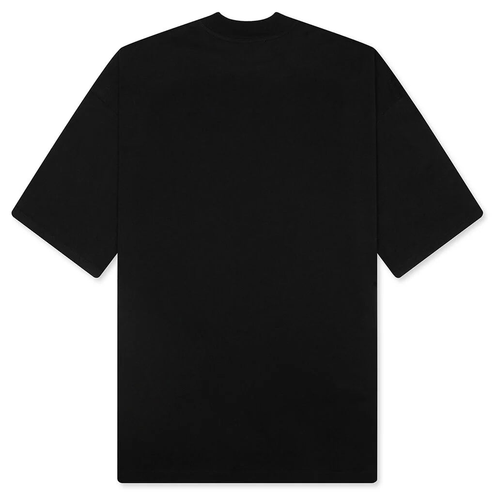 Mock Neck T Shirt Black