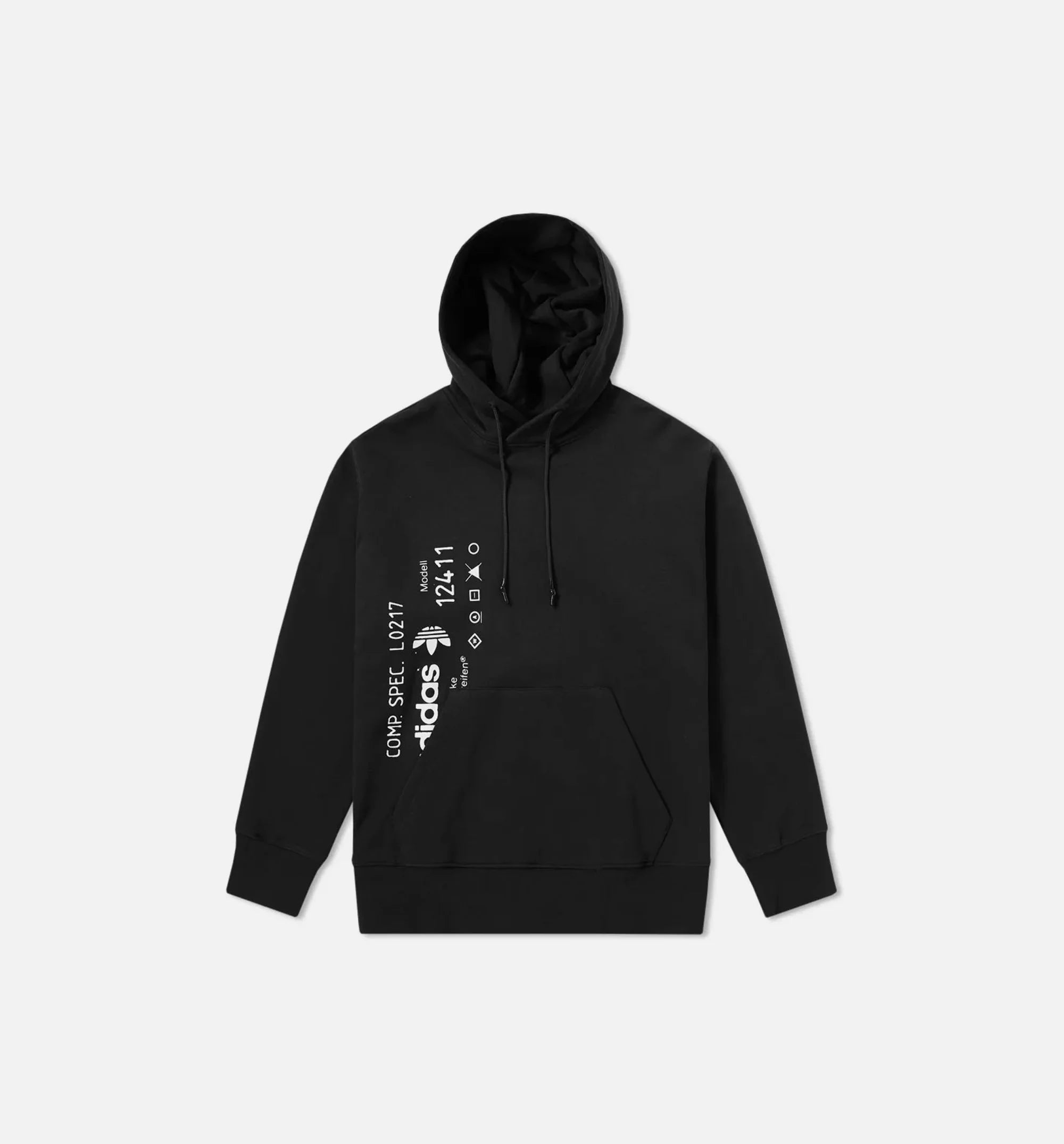 Alexander Wang X adidas Collection AW Graphic Mens Hoodie Black Black