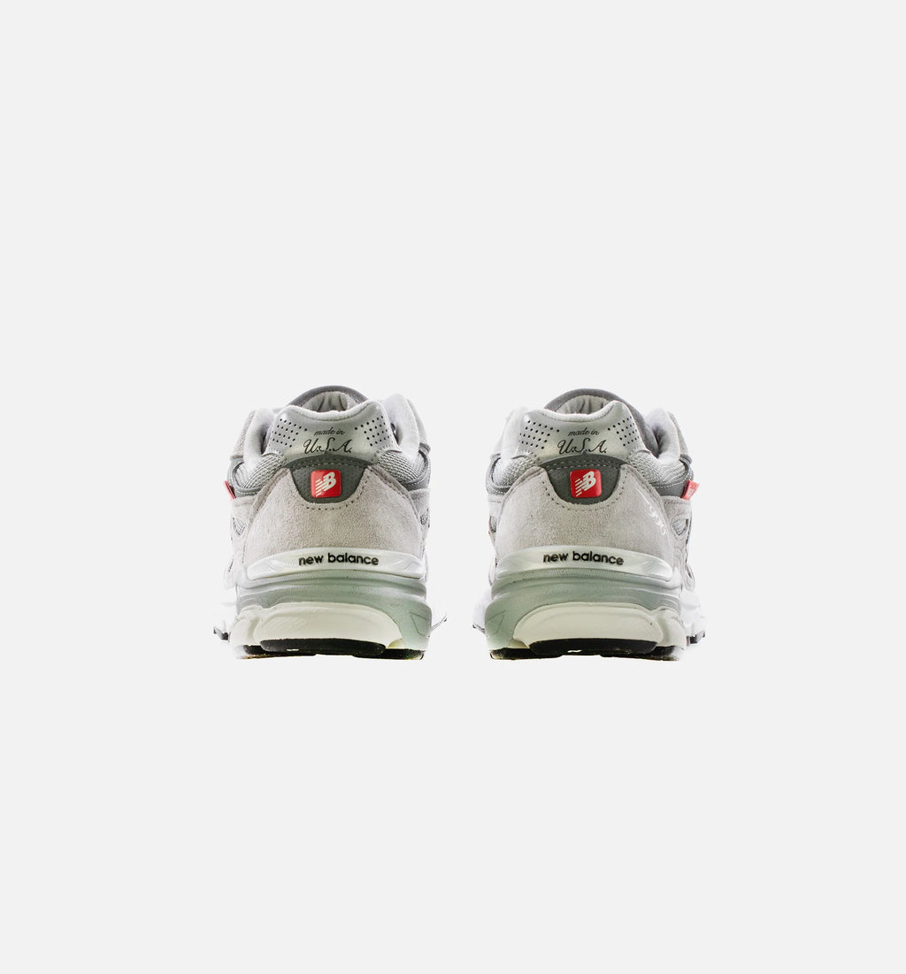 Made in USA 990v3 Mens Running Shoe Grey White Red