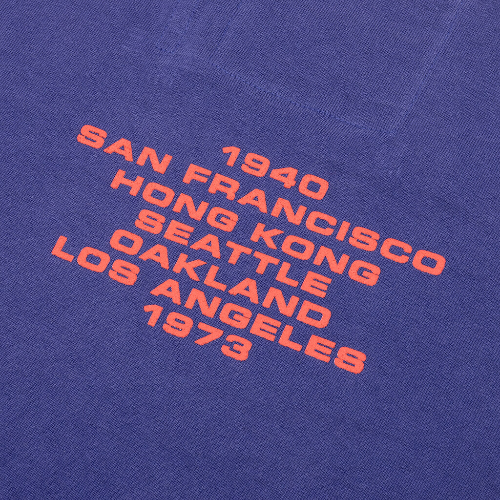 Origins Bleached L S Tee Bleached Blue