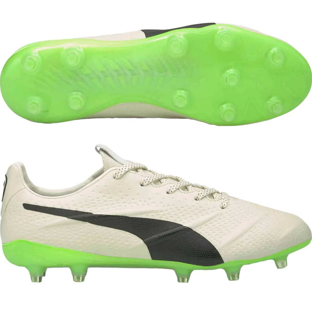 PUMA King Platinum 21 Vegan FG AG Multi Ground Soccer Cleats Glow Black Green