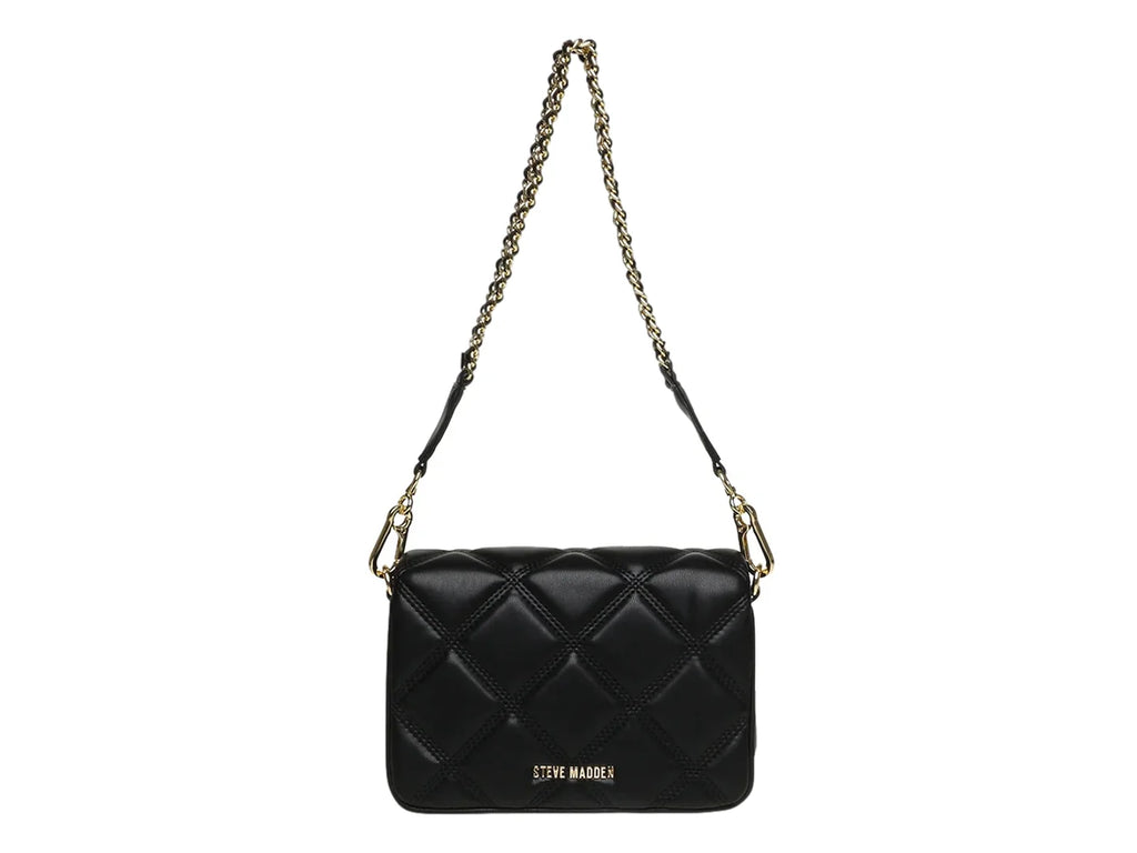 Bolso Crossbody Steve Madden Broone Negro y Dorado para Mujer
