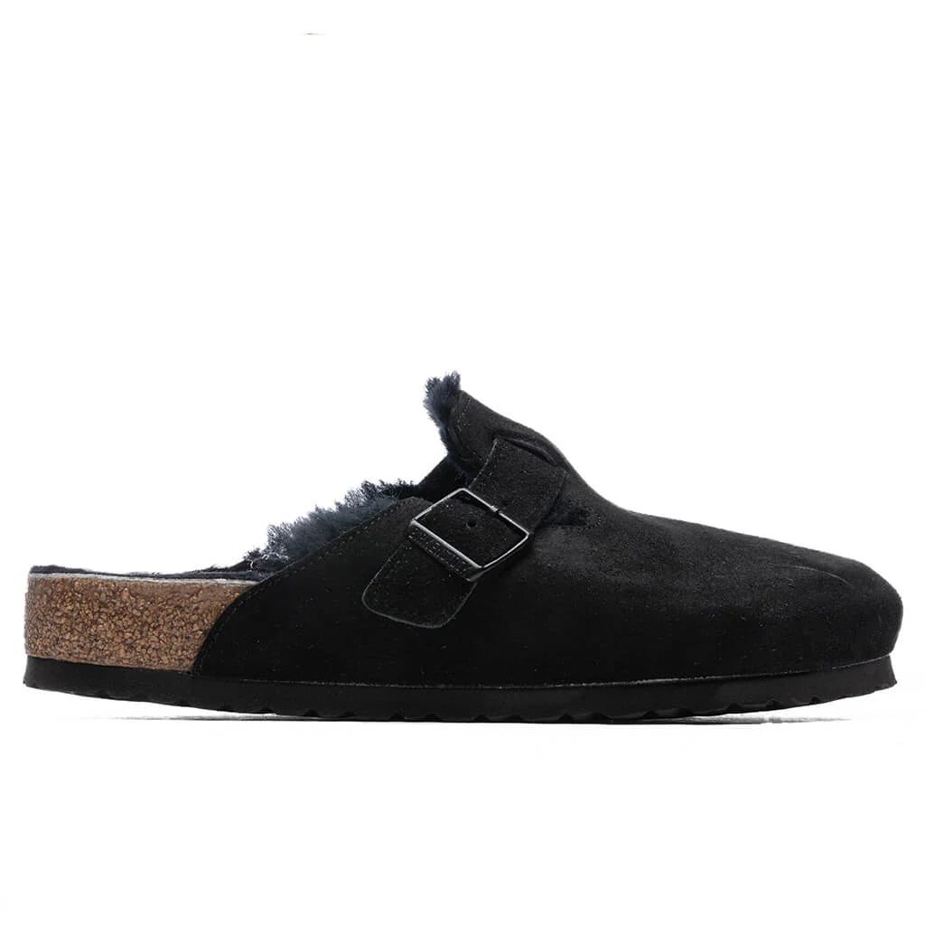 Wide Boston Shearling Black