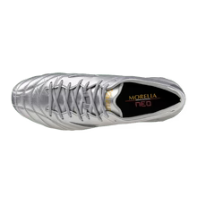 Mizuno Morelia Neo IV Elite FG Firm Ground Silver Gold