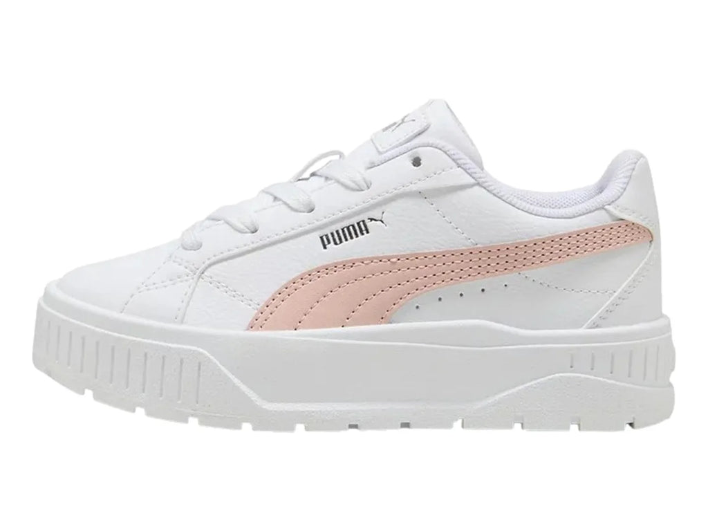 Tenis Puma Carmen II Blanco y Rosa para Niña