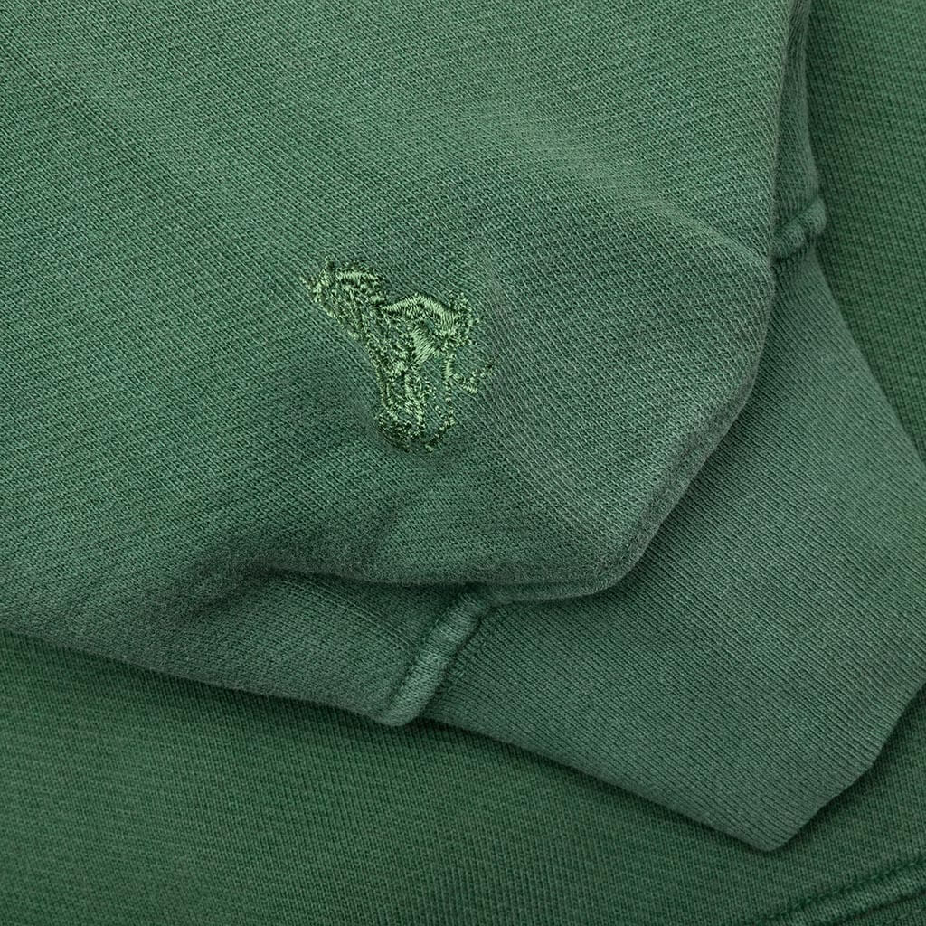 Valley Rider Hooded Sweatshirt Washed Forest Green