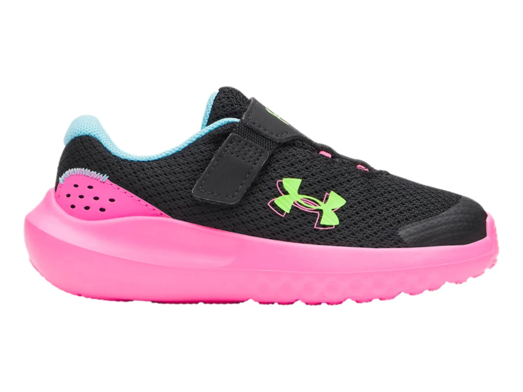 Tenis Under Armour Surge 4 AC Negro para Niña